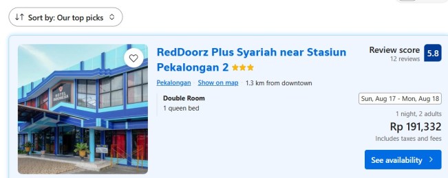 Hotel Indonesia Syariah Pekalongan